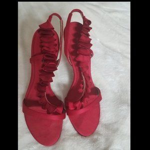 Nine West Red Heels, Size 9